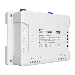 Sonoff Έξυπνος Ενδιάμεσος Διακόπτης Wifi 4chr3 (Λευκό)