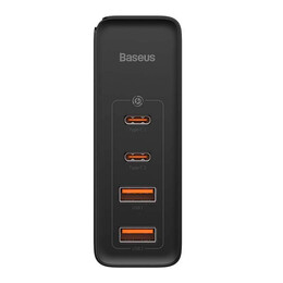 Baseus Φορτιστής Ταξιδιού Gan2 pro Quick 2xusb + 2xusb-c 100w eu (Μαύρο)