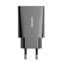 Baseus Φορτιστής Speed Mini usb-c, pd, 3a, 20w (Μαύρο)