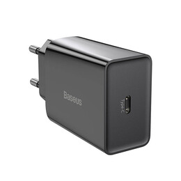 Baseus Φορτιστής Speed Mini usb-c, pd, 3a, 20w (Μαύρο)
