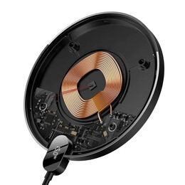 Baseus Ασύρματος Φορτιστής Digital led 15w (Μαύρο)