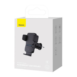 Baseus Βάση Κινητού Αυτοκινήτου/ασύρματος Φορτιστής Wisdom (Μαύρο)