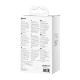 Baseus Φορτιστής Gan5 pro 2xusb-c + usb 65w (Λευκό)