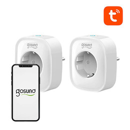 Gosund Έξυπνη Πρίζα sp1 με Wifi, Tuya, 16α,  2τμχ (Λευκό)