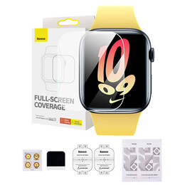 Baseus Προστατευτική Μεμβράνη Nanocrystal για Apple Watch 7/8 41mm (Διαφανές)