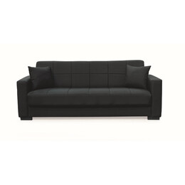 ROVER BLACK ΥΦΑΣΜΑ 3ΘΕΣΙΟΣ ΚΑΝΑΠΕΣ/ΚΡΕΒΑΤΙ ΜΕ ΑΠΟΘ.ΧΩΡΟ 210X80εκ.