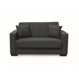 ROVER BLACK ΥΦΑΣΜΑ 2ΘΕΣΙΟΣ ΚΑΝΑΠΕΣ/ΚΡΕΒΑΤΙ ΜΕ ΑΠΟΘ.ΧΩΡΟ 150Χ80εκ.