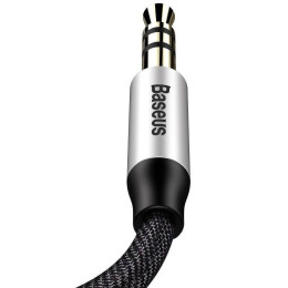 Baseus Καλώδιο Ήχου Yiven Mini Jack 3.5mm Aux, 1m (Μαύρο/ασημί)