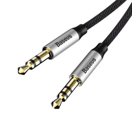 Baseus Καλώδιο Ήχου Yiven Mini Jack 3.5mm Aux, 1m (Μαύρο/ασημί)