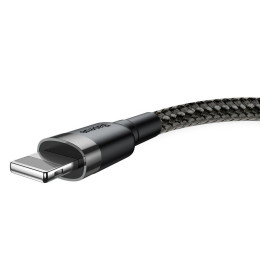 Baseus Καλώδιο usb σε Lightning Cafule 2.4a 0.5m (Γκρι/μαύρο)