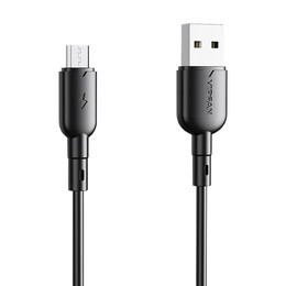 Usb to Micro usb Cable Vfan Colorful X11, 3a, 1m (Black)