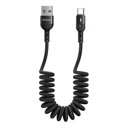 Usb Spring Cable to usb-c Mcdodo Omega ca-6420 1.8m (Black)