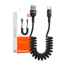 Usb Spring Cable to usb-c Mcdodo Omega ca-6420 1.8m (Black)