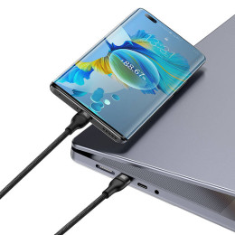 Baseus Καλώδιο usb 2σε1 Flash Series usb-c σε usb-c 100w, 1.5m (Μαύρο)