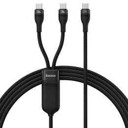 Baseus Καλώδιο usb 2σε1 Flash Series usb-c σε usb-c 100w, 1.5m (Μαύρο)