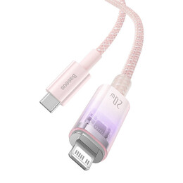 Baseus Καλώδιο usb-a σε Lightning Explorer Series, 20w, 2m (Ροζ)