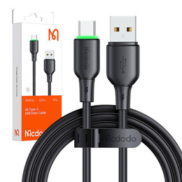 Usb to usb-c Cable Mcdodo ca-4751 With led Light 1.2m (Black)