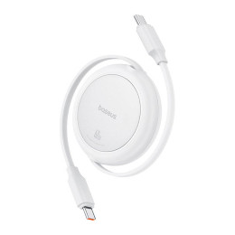 Baseus Free2pull Mini usb-c to usb-c usb Cable, 60w, 1, (White)