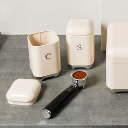 Estia Δοχειο για Ζαχαρη Epoque Μεταλλικο 11x18.8cm Κρεμ