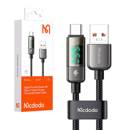 Mcdodo ca-3630 usb-a to usb-c Cable, Auto Power Off, pd 100w, 1.2m (Black)