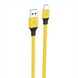 Foneng x96 usb-a to usb-c Cable 2.4a, 1m (Yellow)