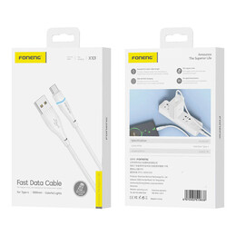 Usb-a to usb-c Cable Foneng X101 3a, 1.2m (White)