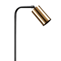 Φωτιστικό Δαπέδου Meli Megapap Μεταλλικό Χρώμα Μαύρο - Bronze Ø28x120εκ.