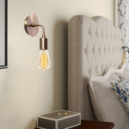 Απλίκα Τοίχου Arken Megapap e27 Μεταλλική Χρώμα Χρυσό Vintage 12x12x20εκ.