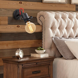 Απλίκα Τοίχου Asen Megapap e27 Μεταλλική Χρώμα Μαύρο 12x17x13εκ.