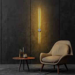 Απλίκα Τοίχου led Trooper Megapap Μεταλλική Χρώμα Γκρι 7x10x91εκ.