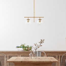 Φωτιστικό Οροφής Nilufer Megapap e27 Μεταλλικό Δίφωτο Χρώμα Χρυσό 52x15x76εκ.