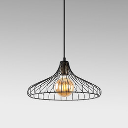 Φωτιστικό Οροφής Adda Megapap e27 Μεταλλικό Μονόφωτο Χρώμα Μαύρο Ø36x120εκ.