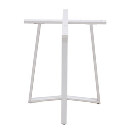 BISTRO 60X60X72εκ. WHITE ΒΑΣΗ ΜΕΤΑΛΛΙΚΗ ΜΕ ΡΕΓ/ΡΟΥΣ