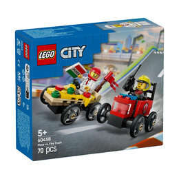 Lego® City: Pizza vs. Fire Truck Race car Pack (60458)