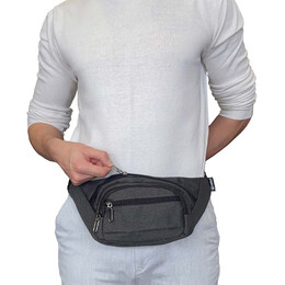 Τσαντάκι μέσης BENZI Γκρι BZ5542