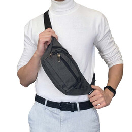 Τσαντάκι μέσης BENZI Γκρι BZ5542