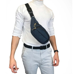 Τσαντάκι μέσης BENZI Μπλε BZ5543