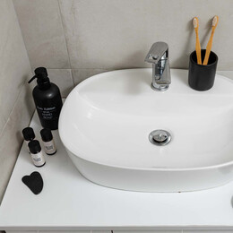 Estia Αντλια Σαπουνιου Myst 310ml Stoneware 7x7x19cm Μαυρη