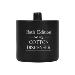 Estia Δοχειο για Βαμβακι Myst Stoneware Μαυρο