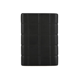 Estia Ποτηρακι Μπανιου Tiles Κεραμικο 7.5x11cm Μαυρο