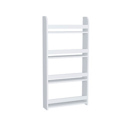 Επιτοίχια Βιβλιοθήκη - Ραφιέρα Montessori Megapap Χρώμα Λευκό 60x15x120εκ.