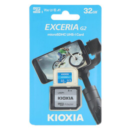 Kioxia Exceria Microsdhc 32gb Class 10 u1 uhs-i με Αντάπτορα (Lmex1l032gg2) (Kiolmex1l032gg2)