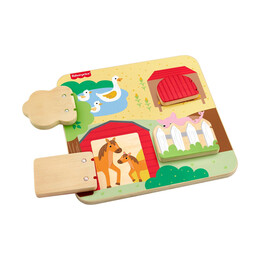 Fisher:price® Ξύλινος Πίνακας Ζωάκια Φάρμας (Jcy33)