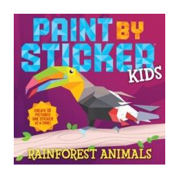 Paint by Sticker Kids: Rainforest Animals