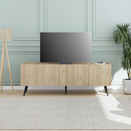 Έπιπλο Τηλεόρασης Luna Megapap Χρώμα oak 180x41x62εκ.