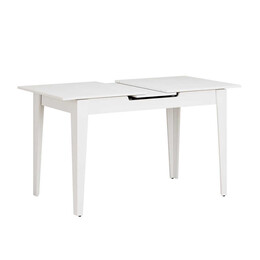 Τραπέζι Trendline Megapap Επεκτεινόμενο Χρώμα Λευκό 120/150x70x75εκ.