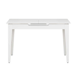 Τραπέζι Trendline Megapap Επεκτεινόμενο Χρώμα Λευκό 120/150x70x75εκ.