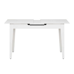 Τραπέζι Trendline Megapap Επεκτεινόμενο Χρώμα Λευκό 120/150x70x75εκ.