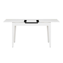 Τραπέζι Trendline Megapap Επεκτεινόμενο Χρώμα Λευκό 120/150x70x75εκ.