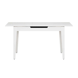 Τραπέζι Trendline Megapap Επεκτεινόμενο Χρώμα Λευκό 120/150x70x75εκ.